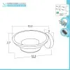 Set accessori a muro 3 pezzi in acciaio inox satinato e viti incluse  Galassia 