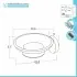 Set accessori a muro 3 pezzi in acciaio inox satinato e viti incluse  Galassia 