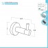 Set accessori a muro 5 pezzi in acciaio inox satinato e viti incluse  Galassia 
