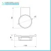 Set accessori a muro 6 pezzi in acciaio cromato e viti incluse  Futura 