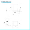 Set accessori a muro 6 pezzi in acciaio cromato e viti incluse  Unica 