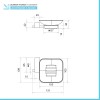 Set accessori a muro 6 pezzi in acciaio cromato e viti incluse  Unica 