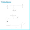 Set accessori a muro 5 pezzi in acciaio cromato e viti incluse  Unica 