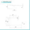 Set accessori a muro 5 pezzi in acciaio cromato e viti incluse  Unica 
