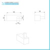 Set accessori a muro 5 pezzi in acciaio cromato e viti incluse  Unica 