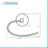 Set accessori a muro 5 pezzi in acciaio cromato e viti incluse  Bora 