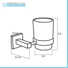 Set accessori a muro 3 pezzi in metallo cromato e viti incluse  Rock 