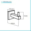 Set accessori a muro 5 pezzi in metallo cromato e viti incluse  Rock 
