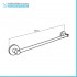Set accessori a muro 6 pezzi in metallo cromato e ABS viti incluse  Sprint 