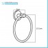 Set accessori a muro 6 pezzi in metallo cromato e ABS viti incluse  Sprint 