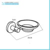 Set accessori a muro 6 pezzi in metallo cromato e ABS viti incluse  Sprint 