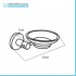 Set accessori a muro 6 pezzi in metallo cromato e ABS viti incluse  Sprint 