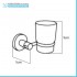 Set accessori a muro 6 pezzi in metallo cromato e ABS viti incluse  Sprint 
