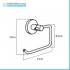 Set accessori a muro 6 pezzi in metallo cromato e ABS viti incluse  Sprint 
