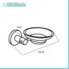 Set accessori a muro 3 pezzi in metallo cromato e ABS viti incluse  Sprint 