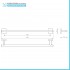Set accessori a muro 5 pezzi in acciaio cromato e viti incluse  Easy 