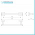 Set accessori a muro 5 pezzi in acciaio cromato e viti incluse  Easy 