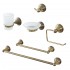 Set accessori a muro 6 pezzi in acciaio con finitura bronzo e viti incluse  Iris 