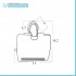 Set accessori a muro 5 pezzi in acciaio cromato viti incluse  Facile