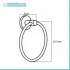 Set accessori a muro 5 pezzi in metallo cromato e ABS viti incluse  Sprint 