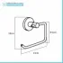 Set accessori a muro 5 pezzi in metallo cromato e ABS viti incluse  Sprint 