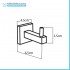 Set accessori a muro 6 pezzi in metallo cromato e viti incluse  Rock 