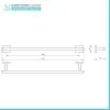 Set accessori a muro 6 pezzi in acciaio cromato e viti incluse  Easy 