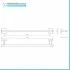 Set accessori a muro 6 pezzi in acciaio cromato e viti incluse  Easy 