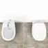 WC sospeso per disabili con apertura frontale e profondità 55 cm