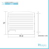 Asse lavapanni 27x51,3 cm in PVC per lavatoio in resina 60x45 cm