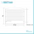 Asse lavapanni 27x51,3 cm in PVC per lavatoio in resina 60x45 cm