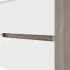 Mobile bagno sospeso 100 rovere grigio e bianco con lavabo e specchio  Eva