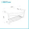Mobile bagno sospeso 115 cm in metallo cromato con lavabo  Gardenia