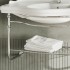 Mobile bagno sospeso 115 cm in metallo cromato con lavabo  Gardenia