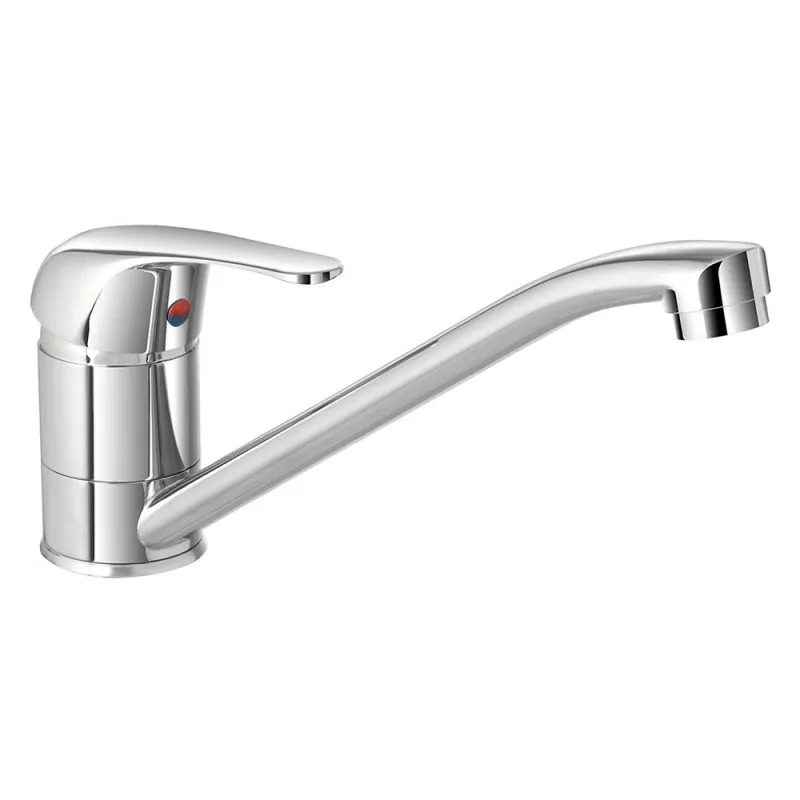 Miscelatore Lavello Cucina o Lavanderia a Canna Bassa Ottone Cromato Miscelatore Lavello Cucina o Lavanderia a Canna Bassa Ottone Cromato