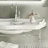 Mobile bagno sospeso 115 cm in metallo cromato con lavabo  Gardenia