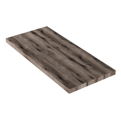 Mensola per lavabo dappoggio 100 cm in legno rovere fossile  Linea