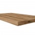 Mensola per lavabo dappoggio 80 cm in legno rovere naturale  Linea