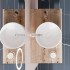 Mensola per lavabo dappoggio 80 cm in legno rovere naturale  Linea