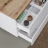 Mobile bagno sospeso 60 bianco top rovere naturale con specchio LED  Town