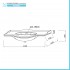 Mobile bagno sospeso 115 cm in metallo cromato con lavabo  Gardenia