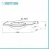 Mobile bagno sospeso 115 cm in metallo cromato con lavabo  Gardenia