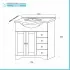Mobile bagno a terra 75 noce con lavabo specchio e lampada  Romantica