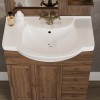 Mobile bagno a terra 75 noce con lavabo specchio e lampada  Romantica