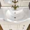 Mobile bagno a terra 75 bianco decape con lavabo e specchio  Romantica
