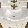 Mobile bagno a terra 75 bianco decape con lavabo e specchio  Romantica