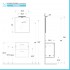 Mobile bagno sospeso 60 antracite lucido con lavabo e specchio  Miami