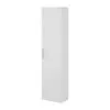 Pensile bagno sospeso H 145 bianco lucido con ripiani regolabili  Miami 