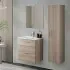 Pensile bagno sospeso H 145 corda con ripiani regolabili  Miami 