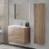 Pensile bagno sospeso H 145 rovere africa con ripiani regolabili  Miami 